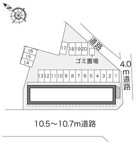 ★手数料０円★半田市港本町４丁目　月極駐車場（LP）